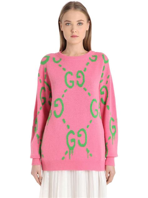 purple gucci sweatshirt|gucci pink and green sweater.